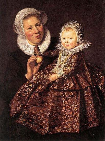 Frans Hals Catharina Hooft with her Nurse WGA China oil painting art